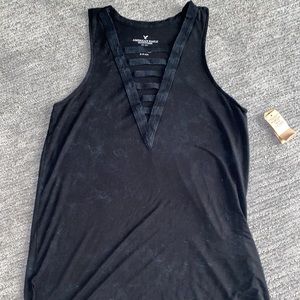 American Eagle Black-washed tank top